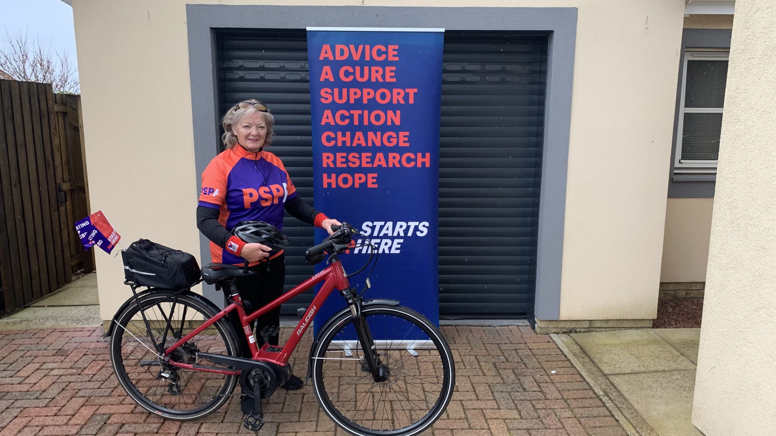 Elizabeth’s 1,000miles cycle for PSPA