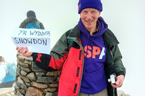 Peter Grindley stood at the top of Snowden