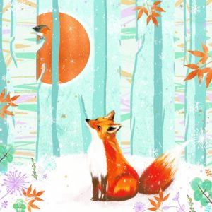 2026 Christmas Cards - Fox By Moonlight