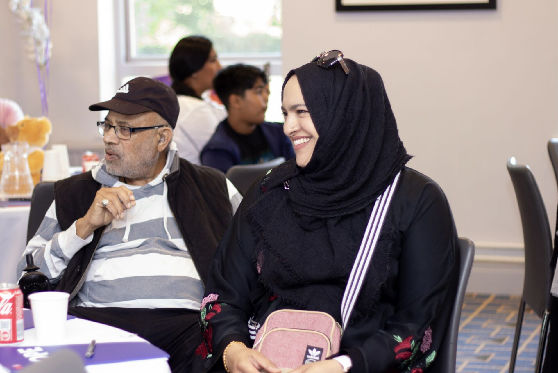 A couple chat at the Family and Friends Day in Windsor